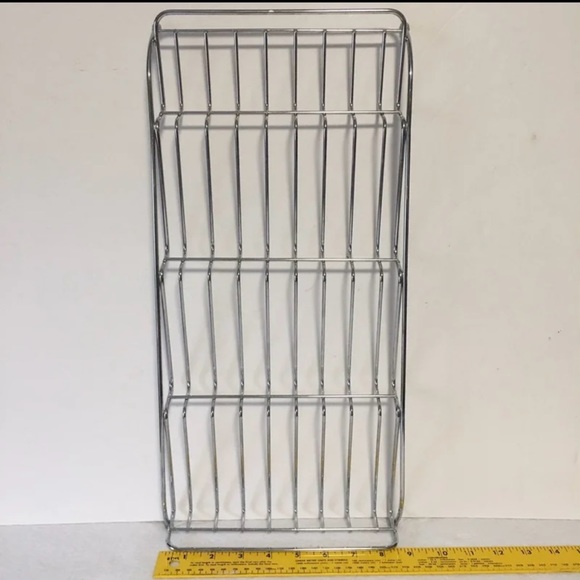 SPICE RACK DRAWER ORGANIZER STYLE 4 TIER STAINLESS STEEL 9X10 - Picture 3 of 6